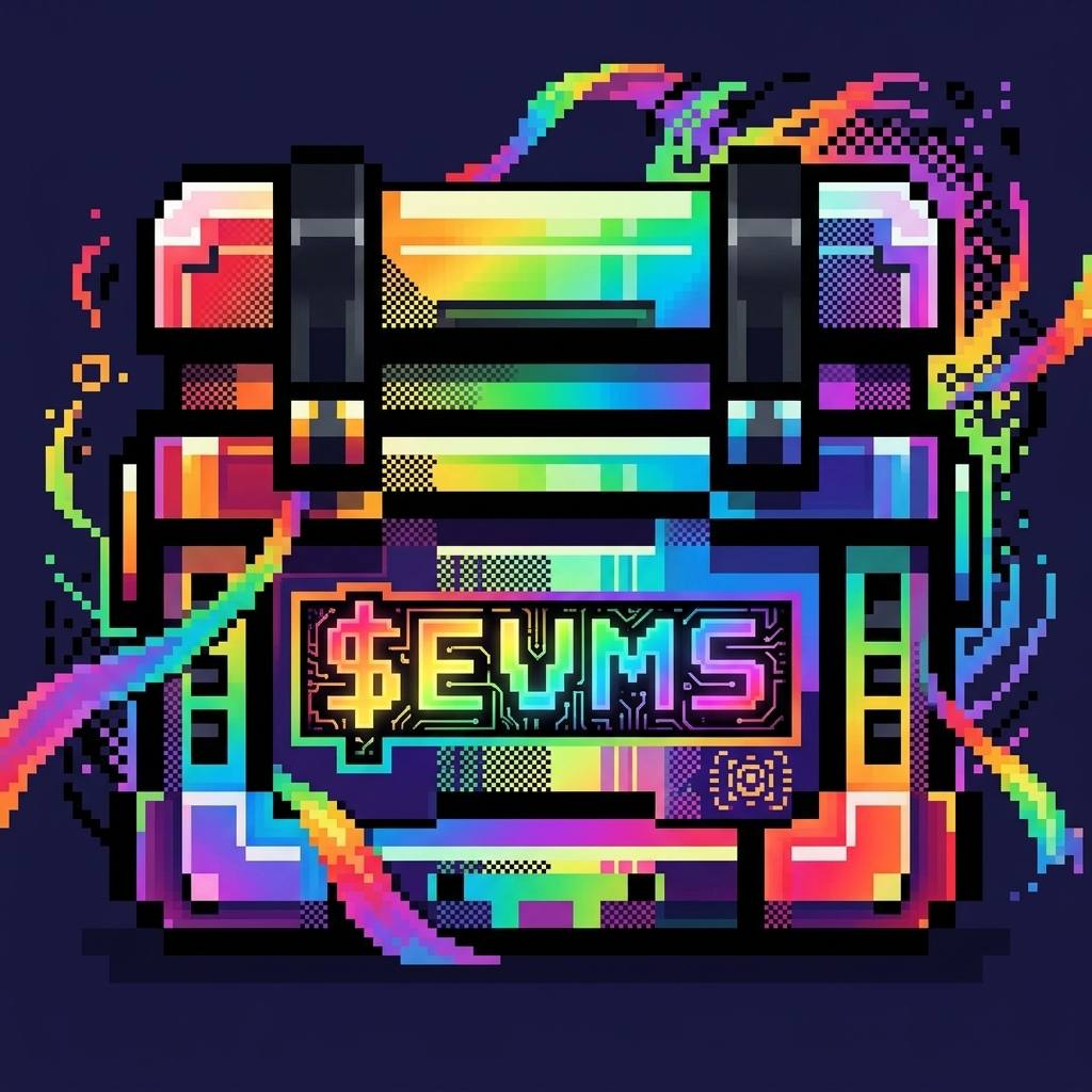 Rainbow glitch EVMS pixel chest